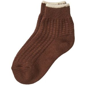 Victoria's Secret Cozy Waffle Socks Espresso One Size NEW